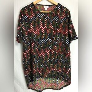 ❤️ 3/$15 Colorful Patterned Short Sleeve Top C